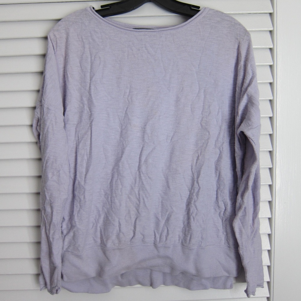 Vince Cotton Lilac Purple Relaxed Fit Sweater sz S